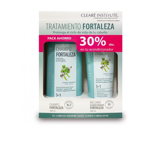 FORTALEZA PACK AHORRO CLEARE INSTITUTE 30%dto. en acondicionador