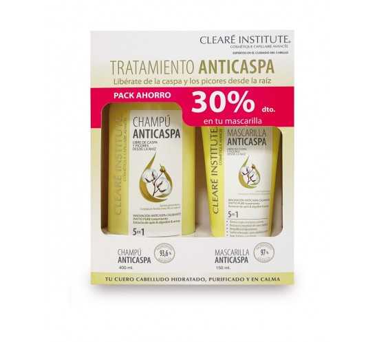 ANTICASPA PACK AHORRO CLEARE INSTITUTE 30% dto.  en la mascarilla