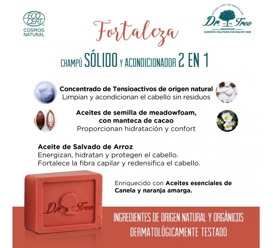 Champú Sólido 2 en 1 Fortaleza
