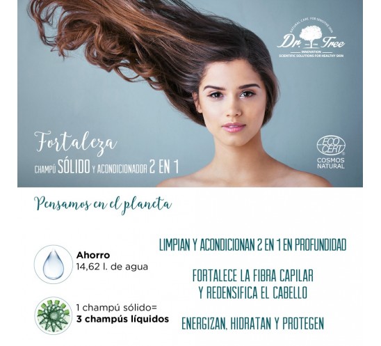 Champú Sólido 2 en 1 Fortaleza