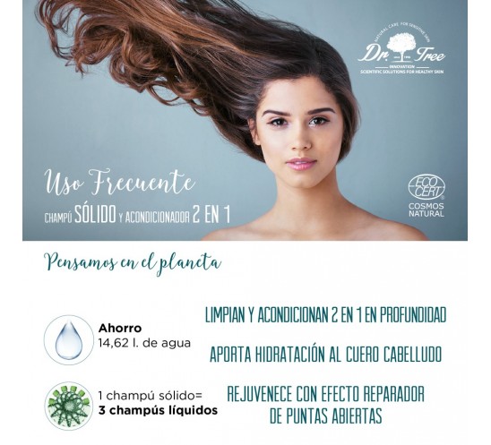 Champú Sólido 2 en 1 Uso Frecuente
