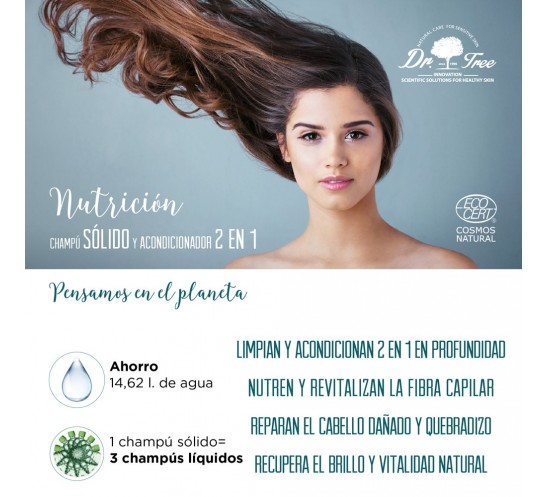 Champú Sólido 2 en 1 Nutrición