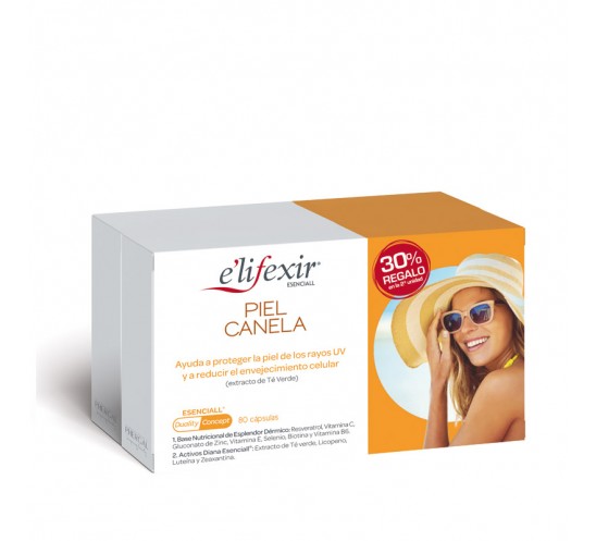 Piel canela comprimidos frontal