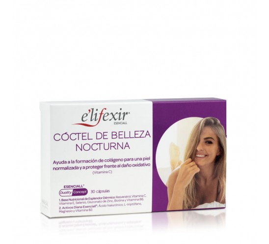 Frontal comprimidos coctel de belleza nocturna