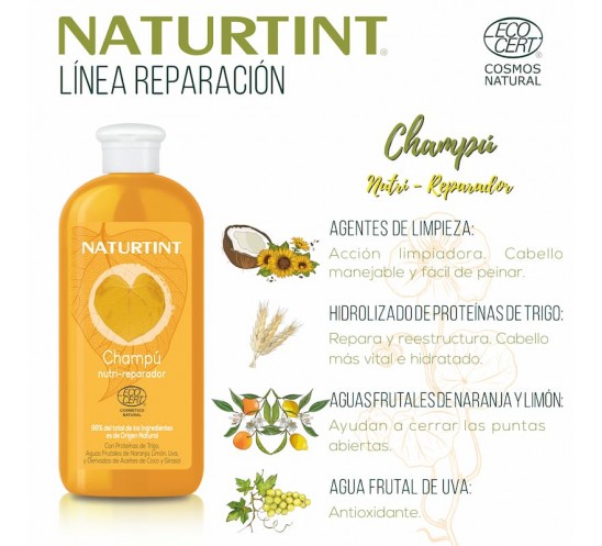 Champú Nutri-Reparador Naturtint -... Champú Nutri-Reparador Naturtint -...