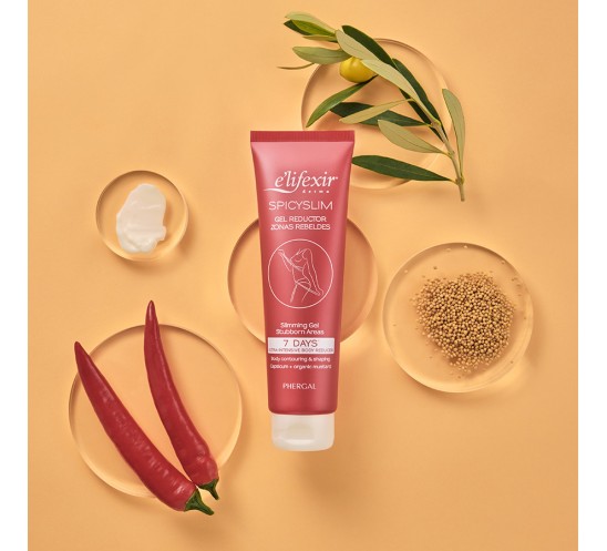 Varios ingredientes del gel spicyslim