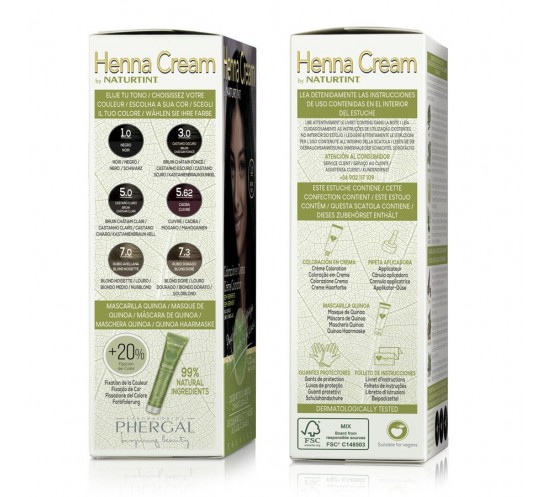 Tinte semipermanente Henna Cream sin... Tinte semipermanente Henna Cream sin...