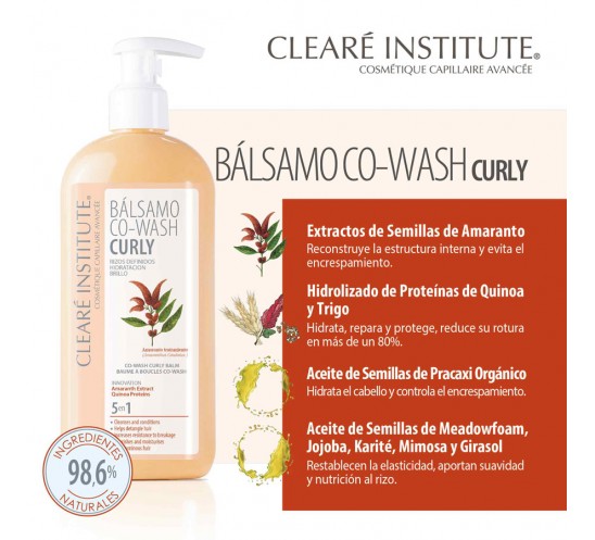 Ingredientes de la mascarilla curly de clearé institute