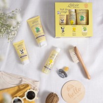 Bodegon con los productos del kit de viaje de elifexir baby Bodegon con los productos del kit de viaje de elifexir baby