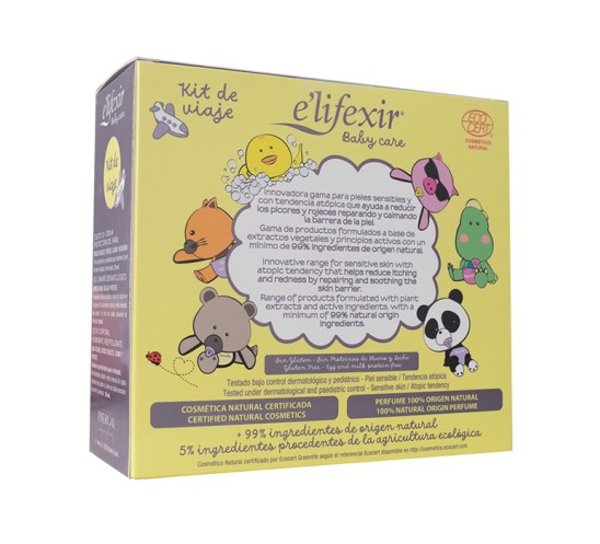 Trasera del kit de viaje de elifexir baby Trasera del kit de viaje de elifexir baby