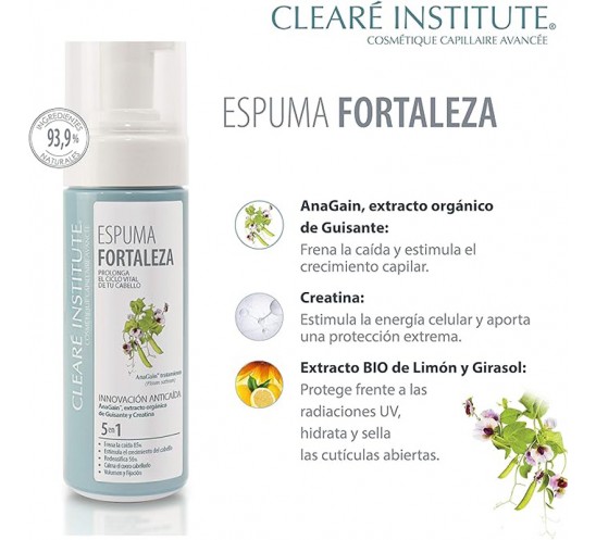 Ingredientes Espuma Fortaleza Anticaída - Clearé Institute CC Cream Ingredientes Espuma Fortaleza Anticaída - Clearé Institute CC Cream