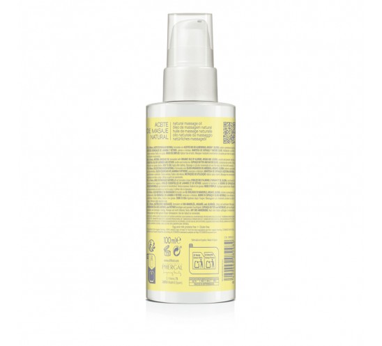 Trasera del aceite de masajes de elifexir baby care