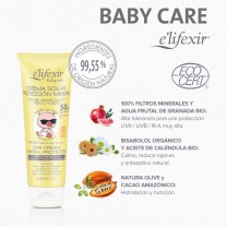 Crema solar para bebes de elifexir baby care