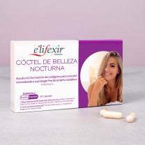 coctel belleza nocturna junto a los comprimidos