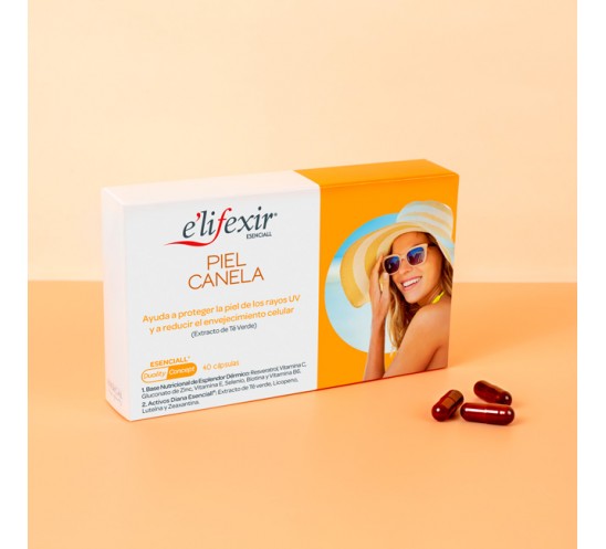 Piel canela comprimidos para un mejor bronceado