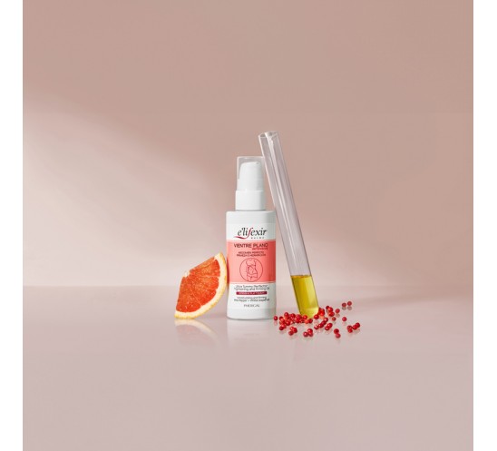 Aceite vientre plano junto ingredientes Aceite vientre plano junto ingredientes