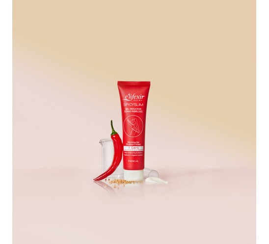 gel spicyslim junto a los ingredientes principales