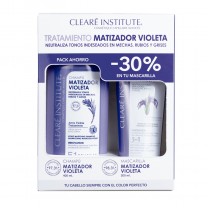 Frontal del pack ahorro tratamiento matizador violeta