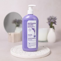 Champú matizador violeta para cabellos rubios o teñidos