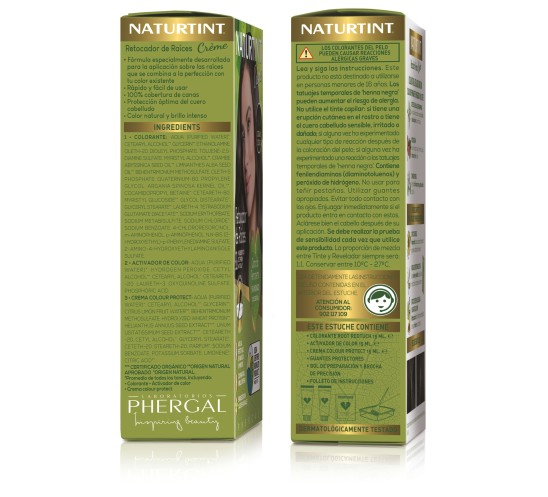 Retocador raíces castaño oscuro - Lateral