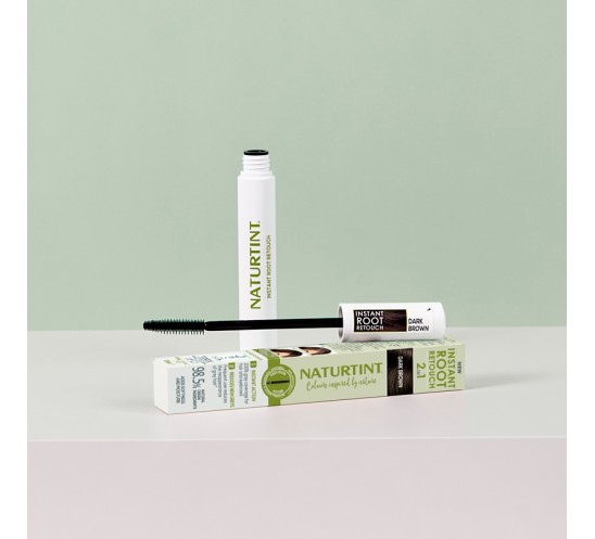 Retocador canas castaño oscuro