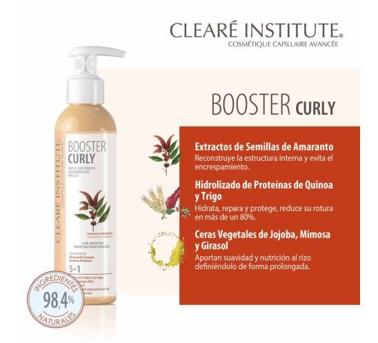 Beneficios de los ingredientes del booster para metodo curly de cleare institute Beneficios de los ingredientes del booster para metodo curly de cleare institute