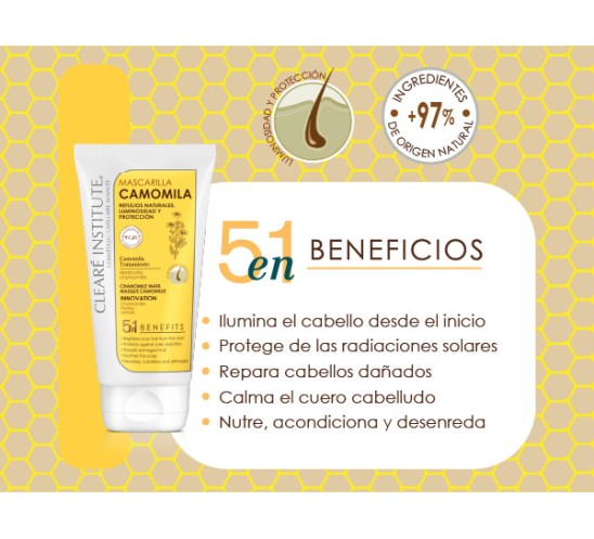 Beneficios mascarilla camomila Cleare