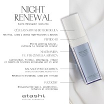 Ingredientes Suero night renewal Atashi Ingredientes Suero night renewal Atashi