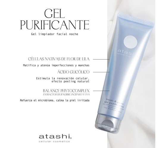 Ingredientes gel purificante Atashi Ingredientes gel purificante Atashi