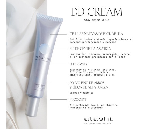DD cream stay matte ingredientes  Atashi DD cream stay matte ingredientes  Atashi