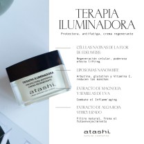 Ingredientes terapia iluminadora protectora antifatiga Atashi