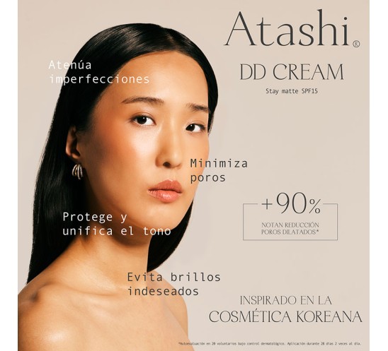 DD cream stay matte beneficios Atashi DD cream stay matte beneficios Atashi