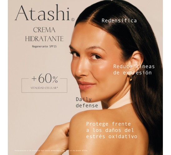 Beneficios crema hidratante regenerante SPF 15 Atashi