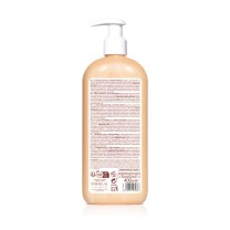 Trasera champú curly con etiqueta de ingredientes