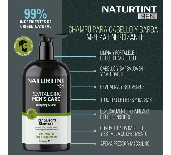 Beneficios del champú de naturtint men