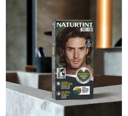 Coloración Men Tono Castaño Claro Baño