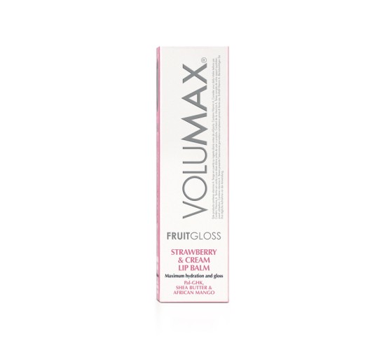 Lateral del estuche del fruitgloss fresa nata de volumax