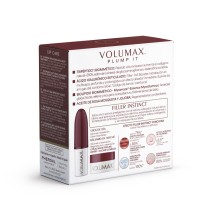 Trasera de la caja del tratamiento voluminizador labial de día y de noche