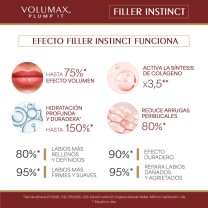 Eficacia del voluminzador labial volumax plump it filler instinct