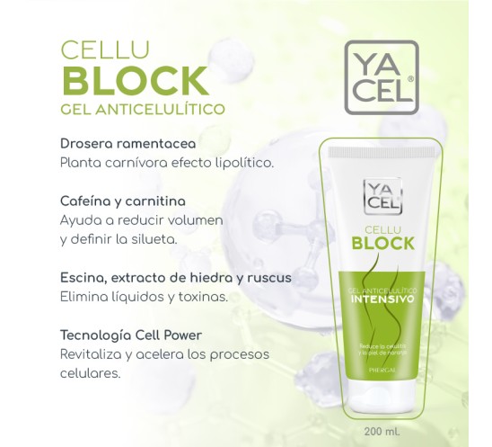 YACEL CELLUBLOCK INGREDIENTES