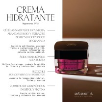 Ingredientes de la crema hidratante regenerante SPF15