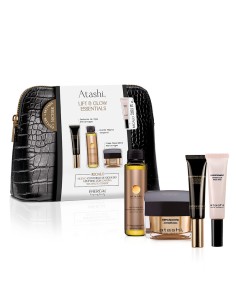 Delantera Cofre Lift & Glow Essentials con productos