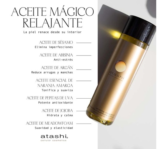 Ingredientes aceite mágico relajante