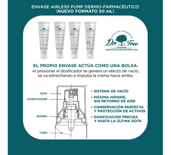 bálsamo de manos de Dr Tree  envase airless pump