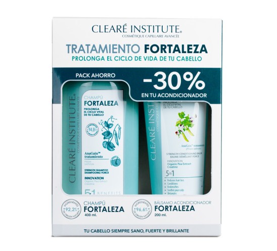 FORTALEZA PACK AHORRO CLEARE INSTITUTE 30%dto. en acondicionador
