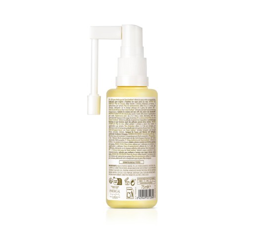 Trasera con INCI del suero anticaspa