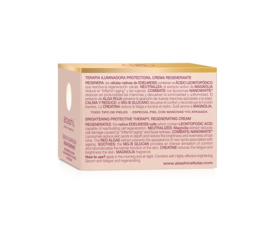 Terapia iluminadora protectora antifatiga estuche trasera