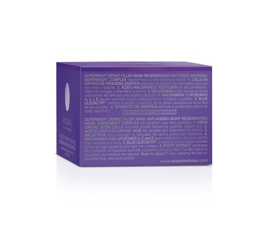 SuperNight Dermo Filler Mask - trasera estuche