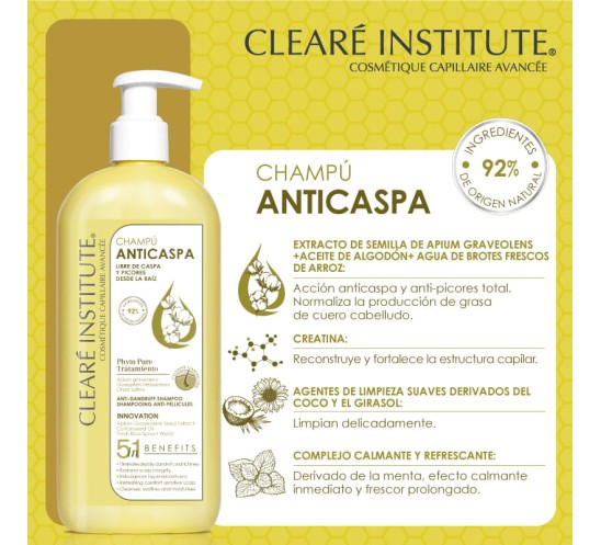 Ingredientes del champu anticaspa