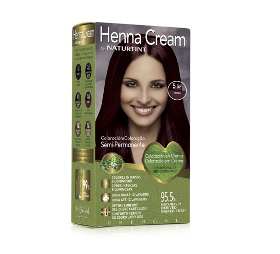 Tinte semipermanente Henna Cream sin...